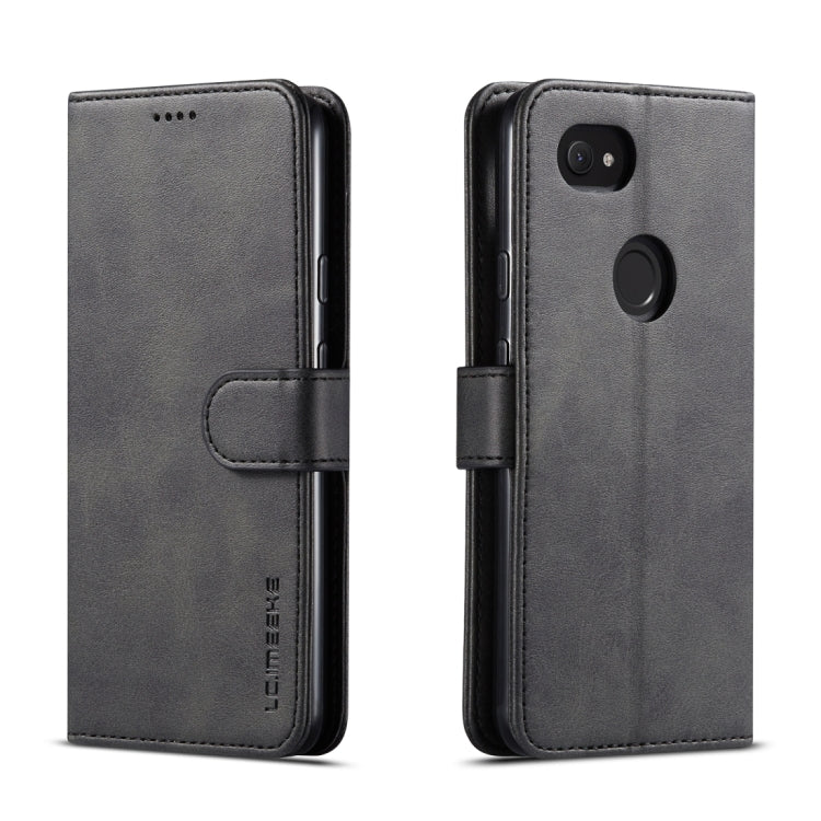 For Google Pixel 3a XL LC.IMEEKE Calf Texture Horizontal Flip Leather Case, with Holder & Card Slots & Wallet