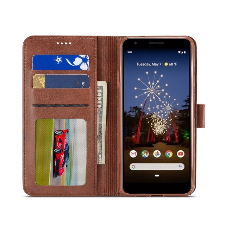 For Google Pixel 3a XL LC.IMEEKE Calf Texture Horizontal Flip Leather Case, with Holder & Card Slots & Wallet