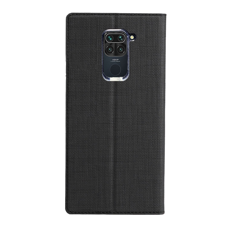 For Xiaomi Redmi 10X 4G / Redmi Note9 ViLi DMX-54 Shockproof TPU + PU Leather Magnetic Attraction Horizontal Flip Protective Case with Card Slots & Holder