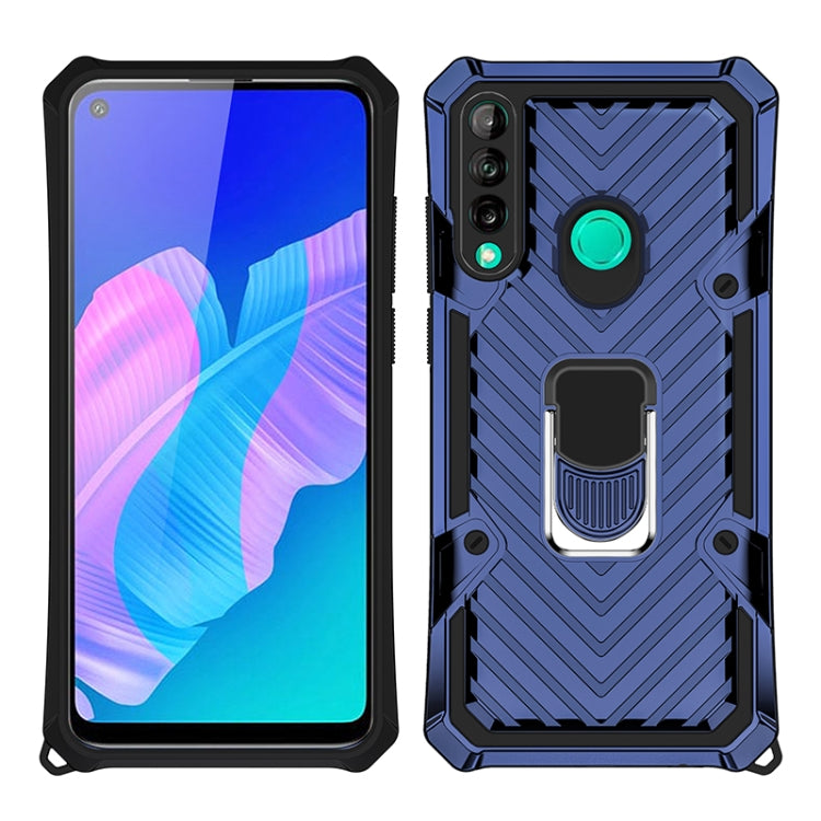 For Huawei Y7p Cool Armor PC + TPU Shockproof Case with 360 Degree Rotation Ring Holder