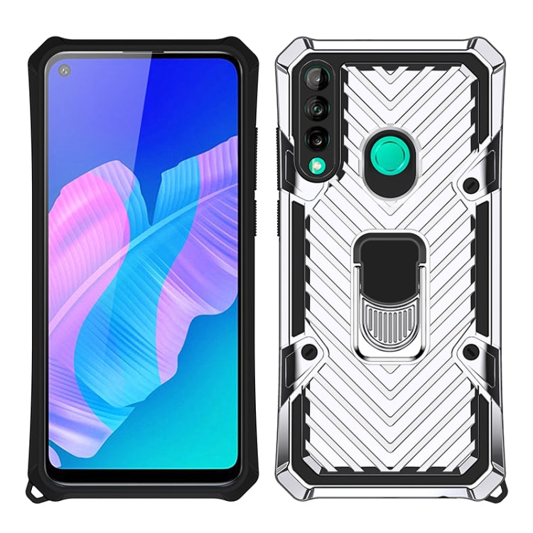 For Huawei Y7p Cool Armor PC + TPU Shockproof Case with 360 Degree Rotation Ring Holder