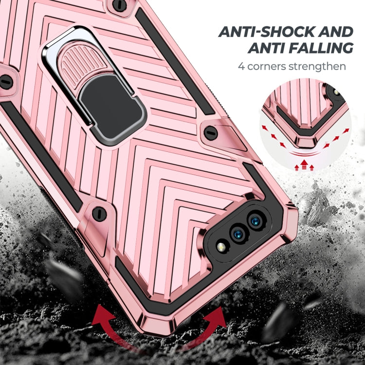 For OPPO A3s / A5 (AX5) Cool Armor PC + TPU Shockproof Case with 360 Degree Rotation Ring Holder