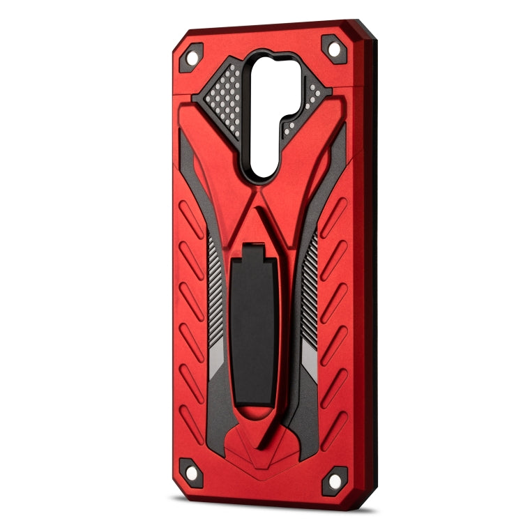 Shockproof TPU + PC Protective Case with Holder For Xiaomi Redmi 9