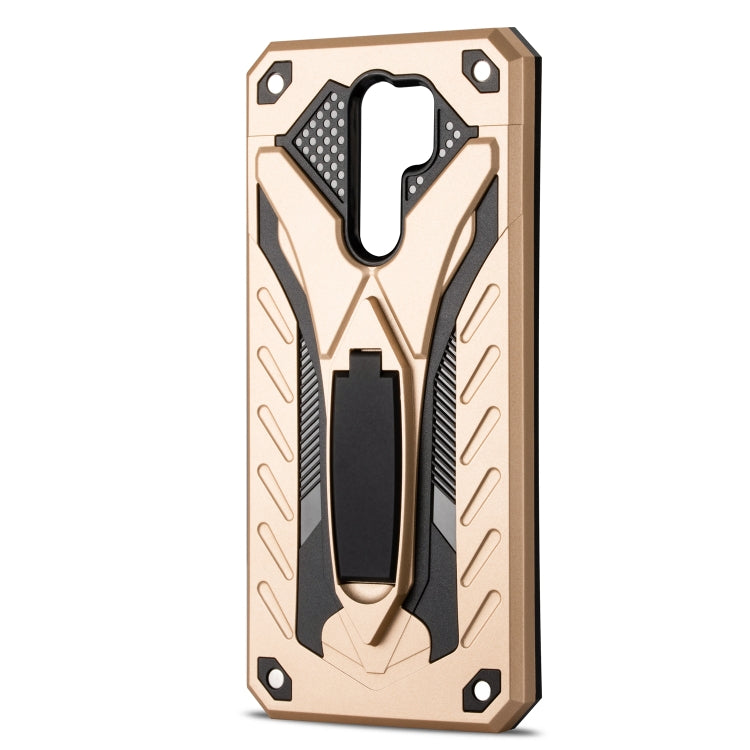Shockproof TPU + PC Protective Case with Holder For Xiaomi Redmi 9