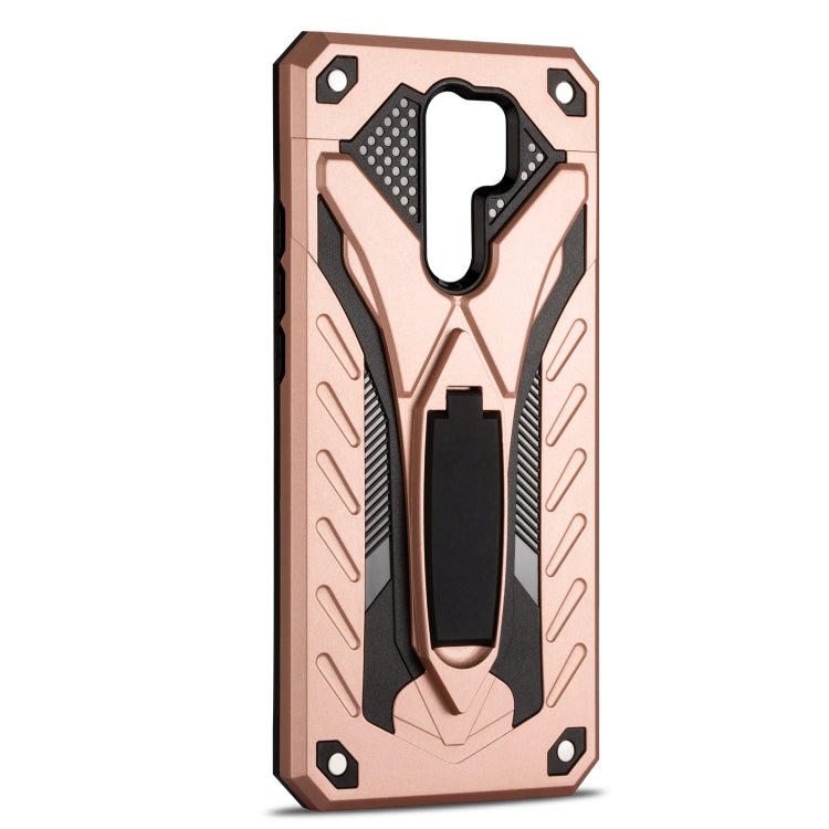 Shockproof TPU + PC Protective Case with Holder For Xiaomi Redmi 9