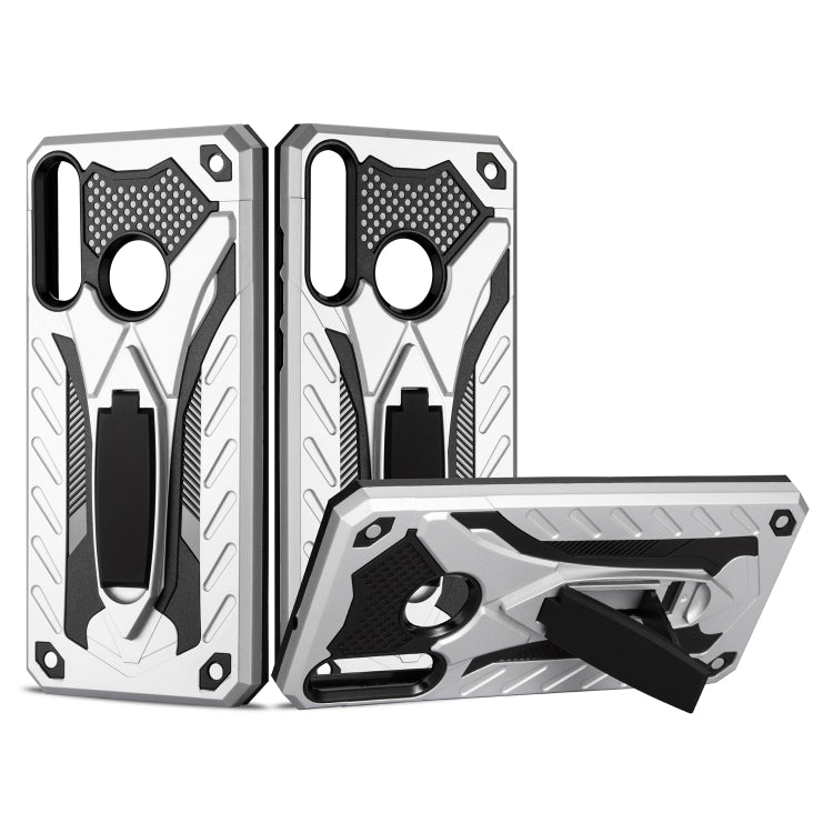 Shockproof TPU + PC Protective Case with Holder For Huawei Y6p
