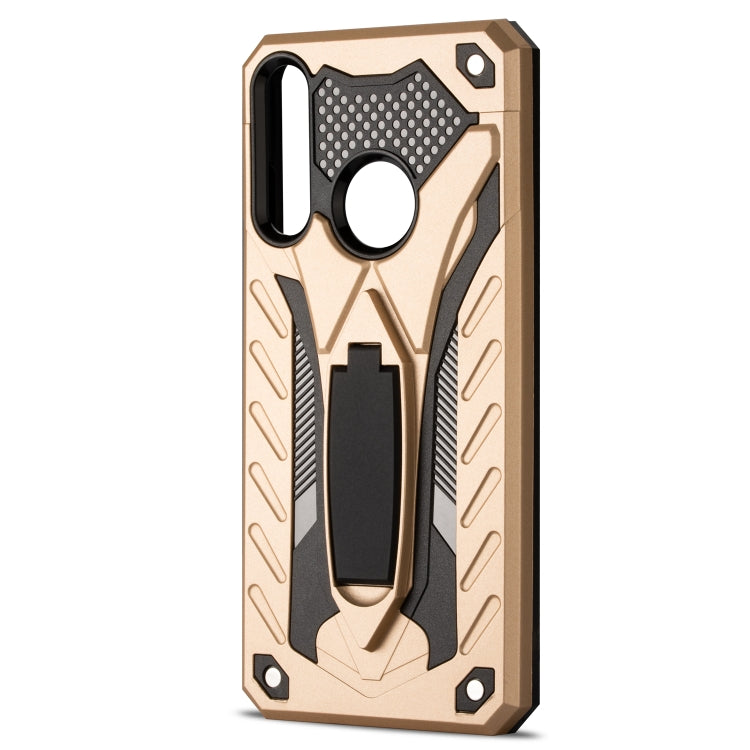 Shockproof TPU + PC Protective Case with Holder For Huawei Y6p