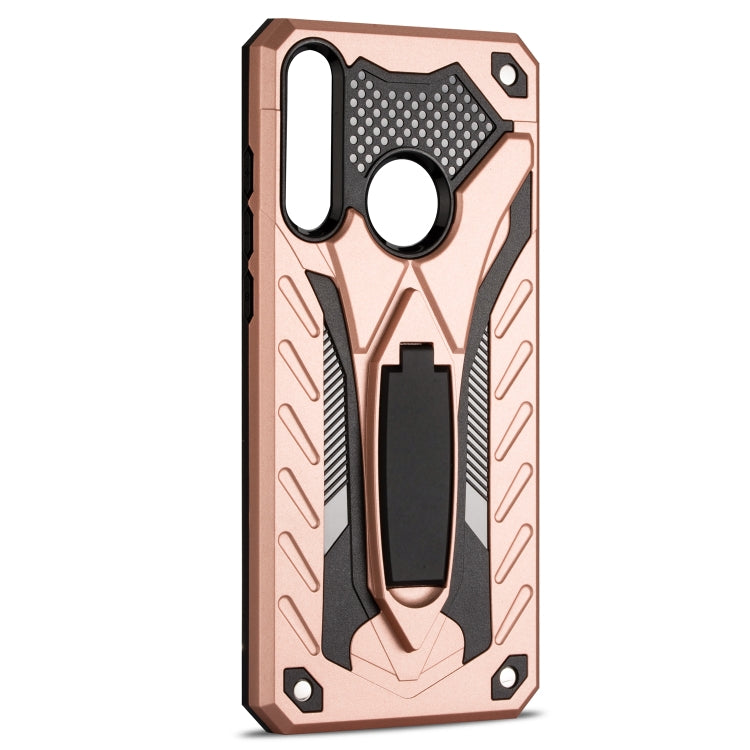 Shockproof TPU + PC Protective Case with Holder For Huawei Y6p