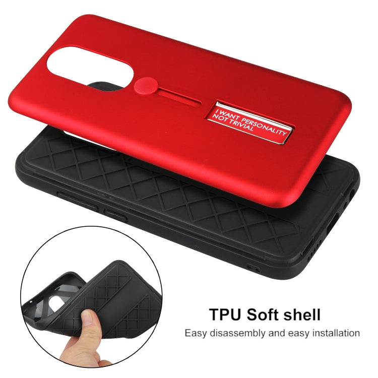 For Xiaomi Redmi K30 Oil Feel Shockproof TPU + PC Protective Case with Holder