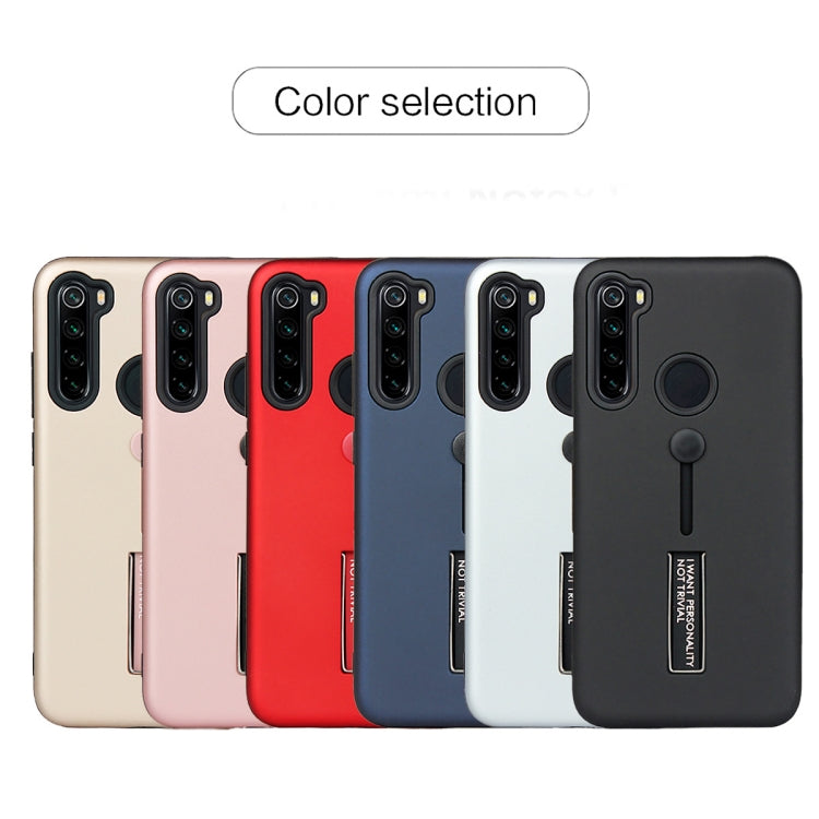 For Xiaomi Redmi Note 8T Oil Feel Shockproof TPU + PC Protective Case with Holder