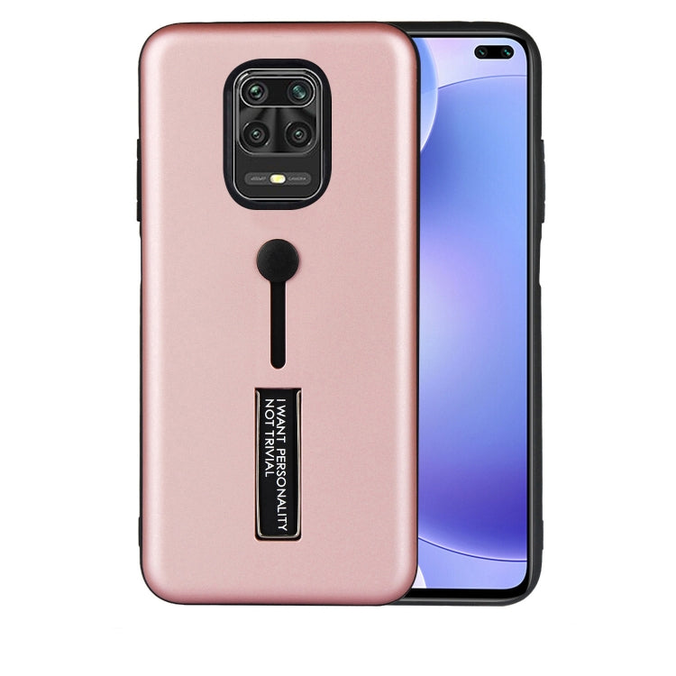 For Xiaomi Redmi Note 9 Oil Feel Shockproof TPU + PC Protective Case with Holder