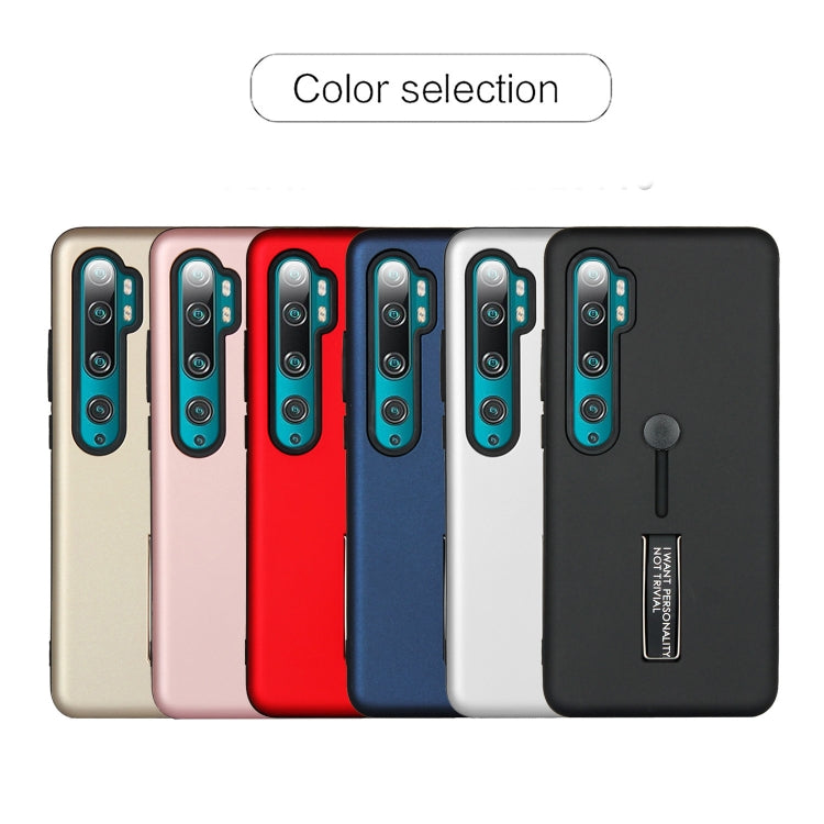 For Xiaomi Redmi Note 10 Pro Oil Feel Shockproof TPU + PC Protective Case with Holder