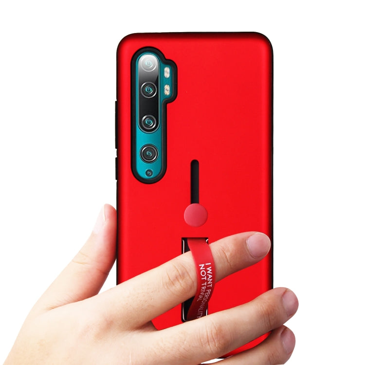 For Xiaomi Redmi Note 10 Pro Oil Feel Shockproof TPU + PC Protective Case with Holder