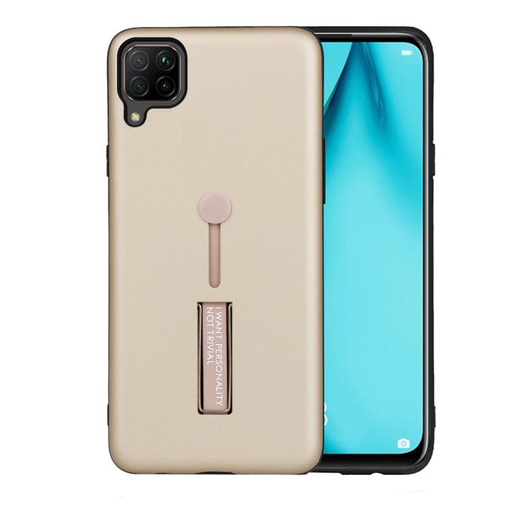 For Huawei Nova 7i / Nova 6 SE Oil Feel Shockproof TPU + PC Protective Case with Holder