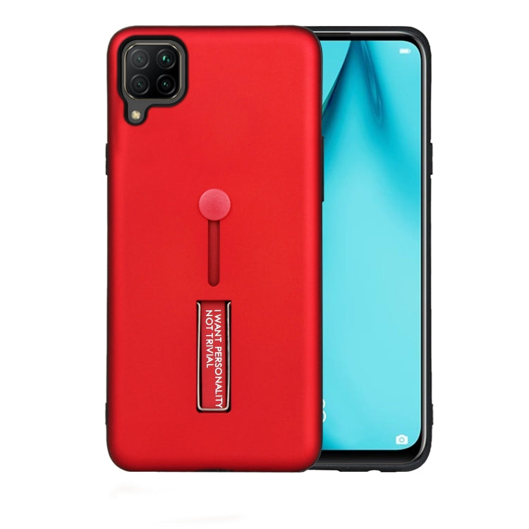 For Huawei Nova 7i / Nova 6 SE Oil Feel Shockproof TPU + PC Protective Case with Holder