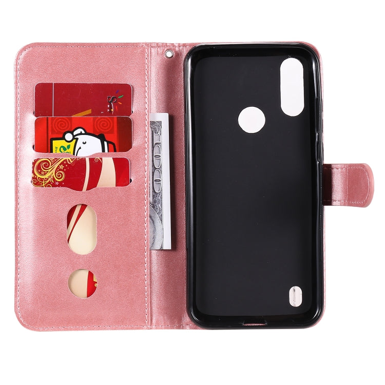 For Motorola Moto E6s (2020) Fashion Calf Texture Zipper Horizontal Flip Leather Case with Holder & Card Slots & Wallet Function