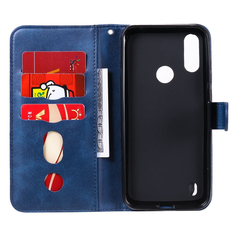 For Motorola Moto E6s (2020) Fashion Calf Texture Zipper Horizontal Flip Leather Case with Holder & Card Slots & Wallet Function