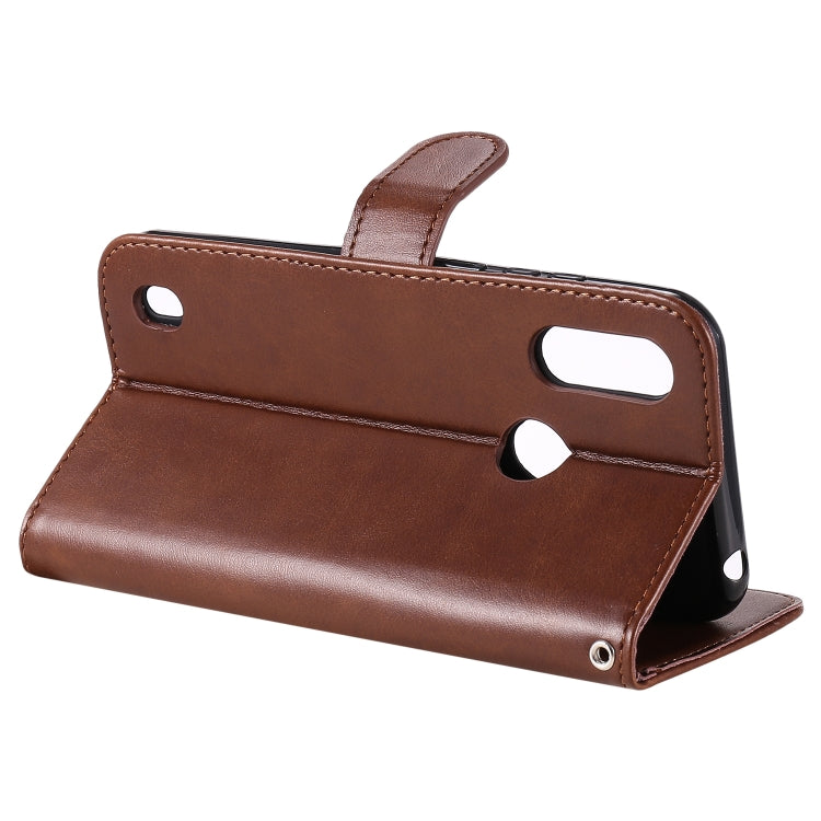 For Motorola Moto E6s (2020) Fashion Calf Texture Zipper Horizontal Flip Leather Case with Holder & Card Slots & Wallet Function