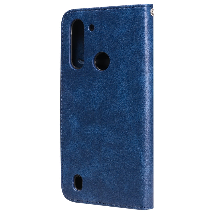 For Motorola Moto G8 Power Lite Fashion Calf Texture Zipper Horizontal Flip Leather Case with Holder & Card Slots & Wallet Function