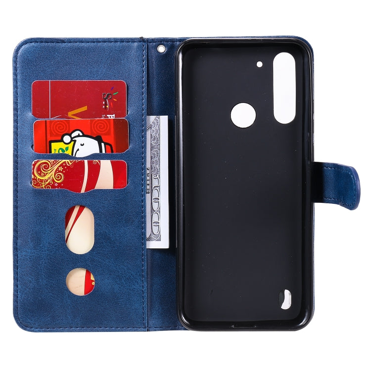 For Motorola Moto G8 Power Lite Fashion Calf Texture Zipper Horizontal Flip Leather Case with Holder & Card Slots & Wallet Function