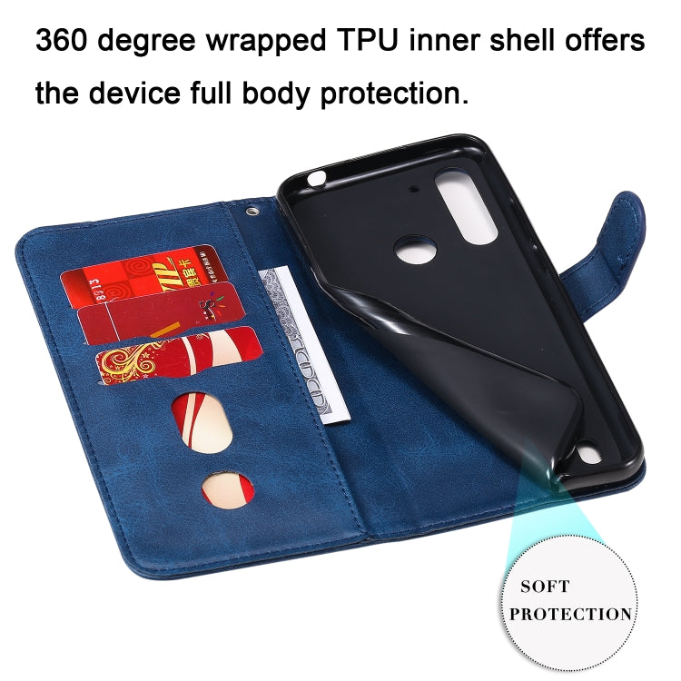 For Motorola Moto G8 Power Lite Fashion Calf Texture Zipper Horizontal Flip Leather Case with Holder & Card Slots & Wallet Function