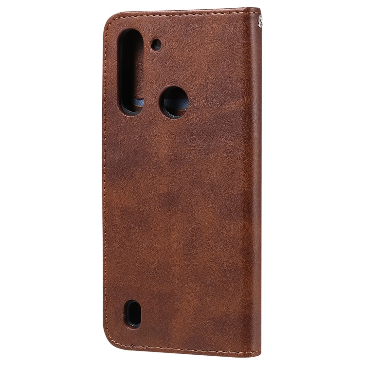 For Motorola Moto G8 Power Lite Fashion Calf Texture Zipper Horizontal Flip Leather Case with Holder & Card Slots & Wallet Function