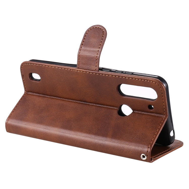 For Motorola Moto G8 Power Lite Fashion Calf Texture Zipper Horizontal Flip Leather Case with Holder & Card Slots & Wallet Function