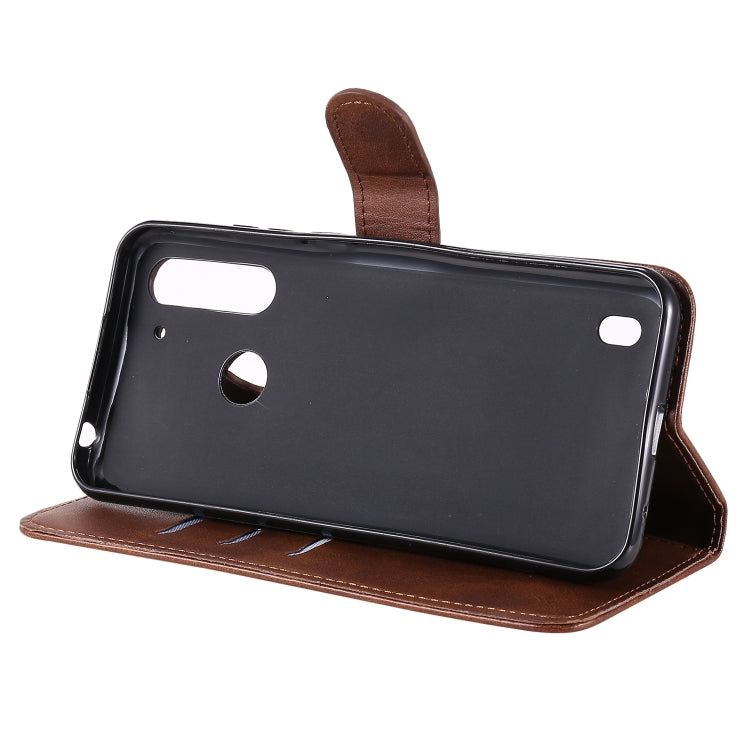 For Motorola Moto G8 Power Lite Fashion Calf Texture Zipper Horizontal Flip Leather Case with Holder & Card Slots & Wallet Function