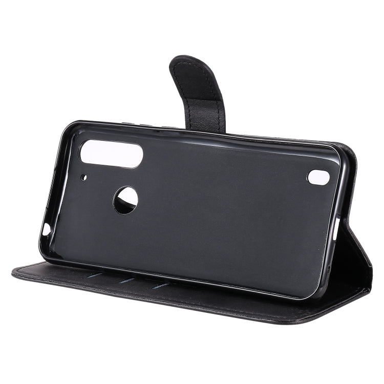 For Motorola Moto G8 Power Lite Fashion Calf Texture Zipper Horizontal Flip Leather Case with Holder & Card Slots & Wallet Function