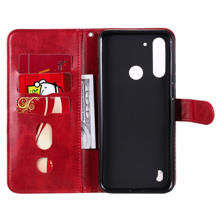 For Motorola Moto G8 Power Lite Fashion Calf Texture Zipper Horizontal Flip Leather Case with Holder & Card Slots & Wallet Function