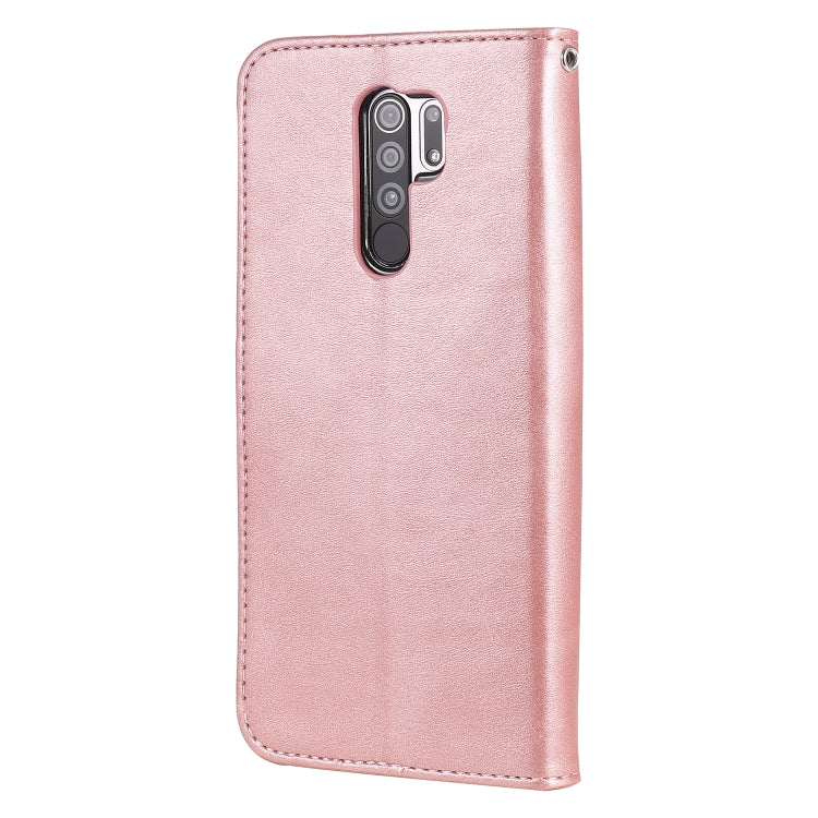 For Xiaomi Redmi 9 Fashion Calf Texture Zipper Horizontal Flip Leather Case with Holder & Card Slots & Wallet Function