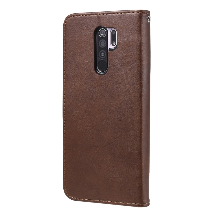 For Xiaomi Redmi 9 Fashion Calf Texture Zipper Horizontal Flip Leather Case with Holder & Card Slots & Wallet Function