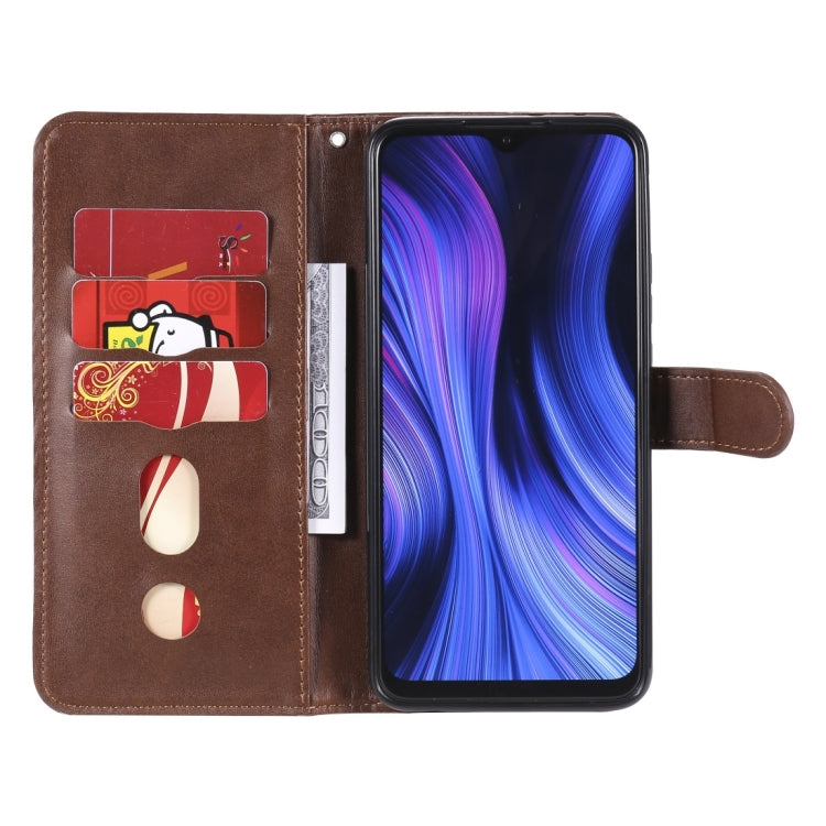 For Xiaomi Redmi 9 Fashion Calf Texture Zipper Horizontal Flip Leather Case with Holder & Card Slots & Wallet Function