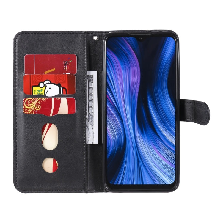 For Xiaomi Redmi 9 Fashion Calf Texture Zipper Horizontal Flip Leather Case with Holder & Card Slots & Wallet Function