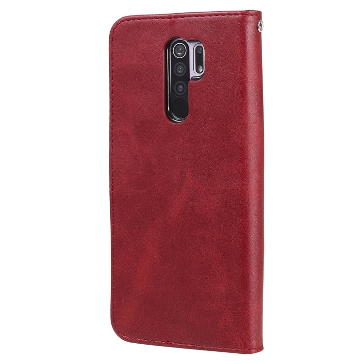 For Xiaomi Redmi 9 Fashion Calf Texture Zipper Horizontal Flip Leather Case with Holder & Card Slots & Wallet Function