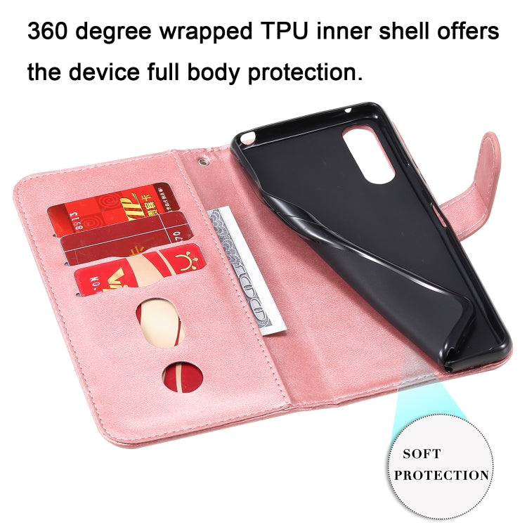 For Sony Xperia 10 II Fashion Calf Texture Zipper Horizontal Flip Leather Case with Holder & Card Slots & Wallet Function