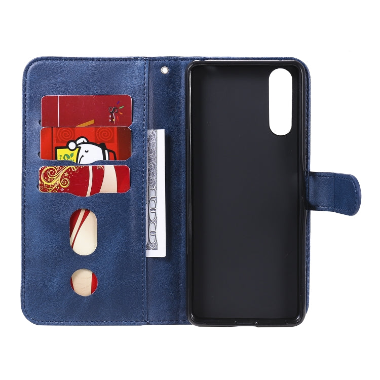 For Sony Xperia 10 II Fashion Calf Texture Zipper Horizontal Flip Leather Case with Holder & Card Slots & Wallet Function