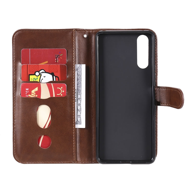 For Sony Xperia 10 II Fashion Calf Texture Zipper Horizontal Flip Leather Case with Holder & Card Slots & Wallet Function
