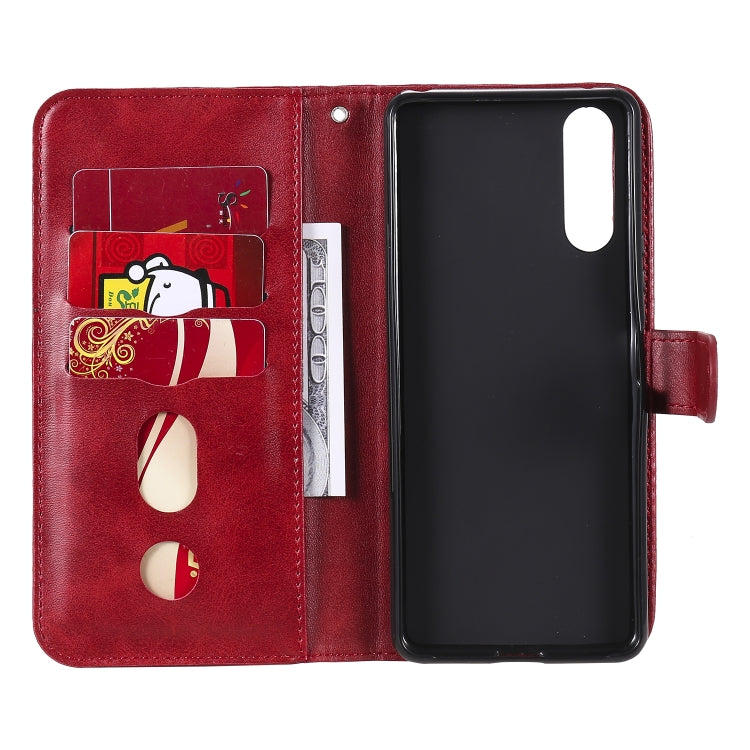 For Sony Xperia 10 II Fashion Calf Texture Zipper Horizontal Flip Leather Case with Holder & Card Slots & Wallet Function