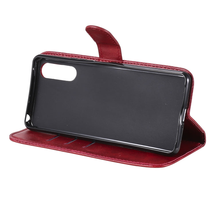 For Sony Xperia 10 II Fashion Calf Texture Zipper Horizontal Flip Leather Case with Holder & Card Slots & Wallet Function