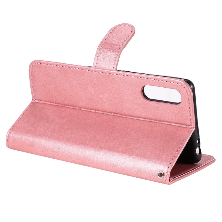 For Sony Xperia L4 Fashion Calf Texture Zipper Horizontal Flip Leather Case with Holder & Card Slots & Wallet Function