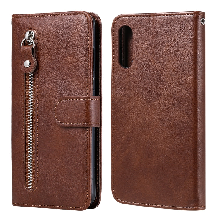 For Sony Xperia L4 Fashion Calf Texture Zipper Horizontal Flip Leather Case with Holder & Card Slots & Wallet Function