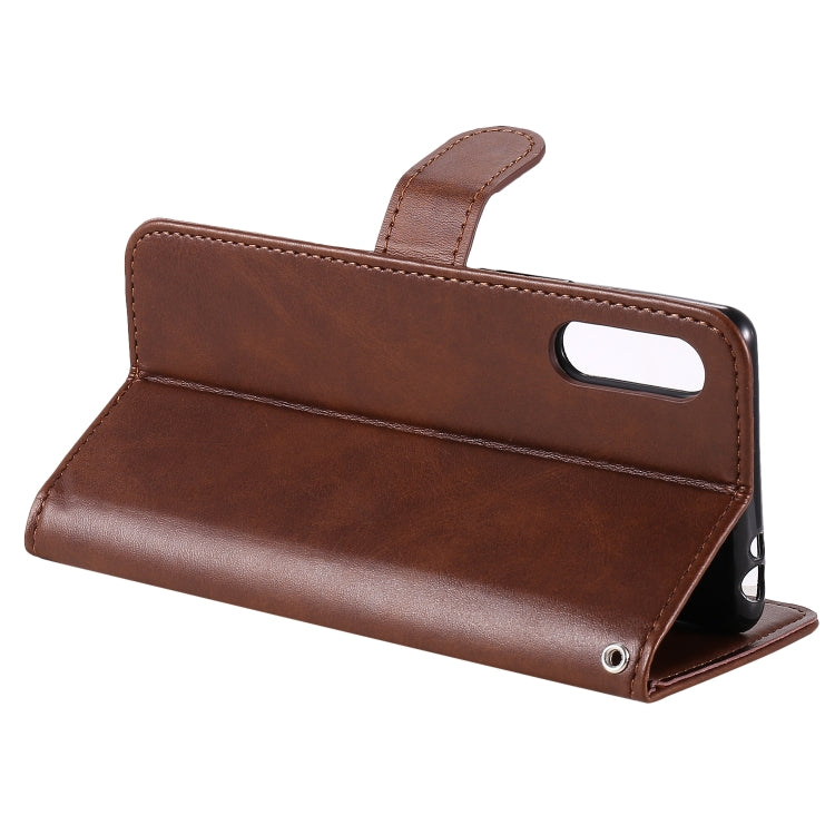 For Sony Xperia L4 Fashion Calf Texture Zipper Horizontal Flip Leather Case with Holder & Card Slots & Wallet Function