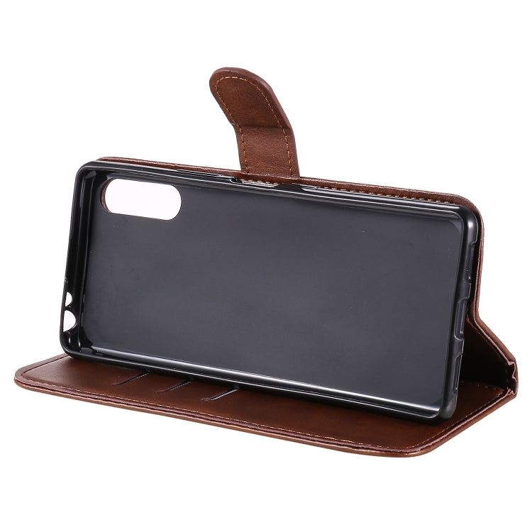 For Sony Xperia L4 Fashion Calf Texture Zipper Horizontal Flip Leather Case with Holder & Card Slots & Wallet Function