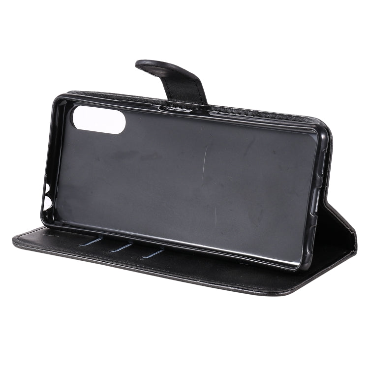 For Sony Xperia L4 Fashion Calf Texture Zipper Horizontal Flip Leather Case with Holder & Card Slots & Wallet Function