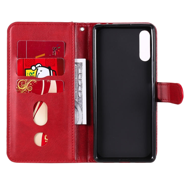 For Sony Xperia L4 Fashion Calf Texture Zipper Horizontal Flip Leather Case with Holder & Card Slots & Wallet Function