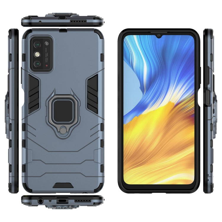 For Huawei Honor X10 Max Shockproof PC + TPU Protective Case with Magnetic Ring Holder