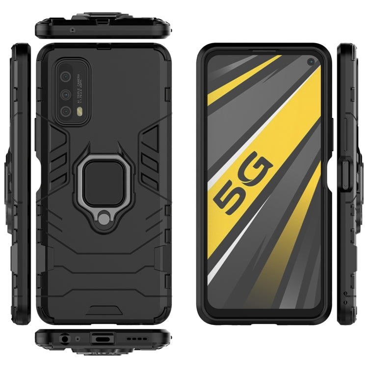 For Vivo iQOO Z1x Shockproof PC + TPU Protective Case with Magnetic Ring Holder