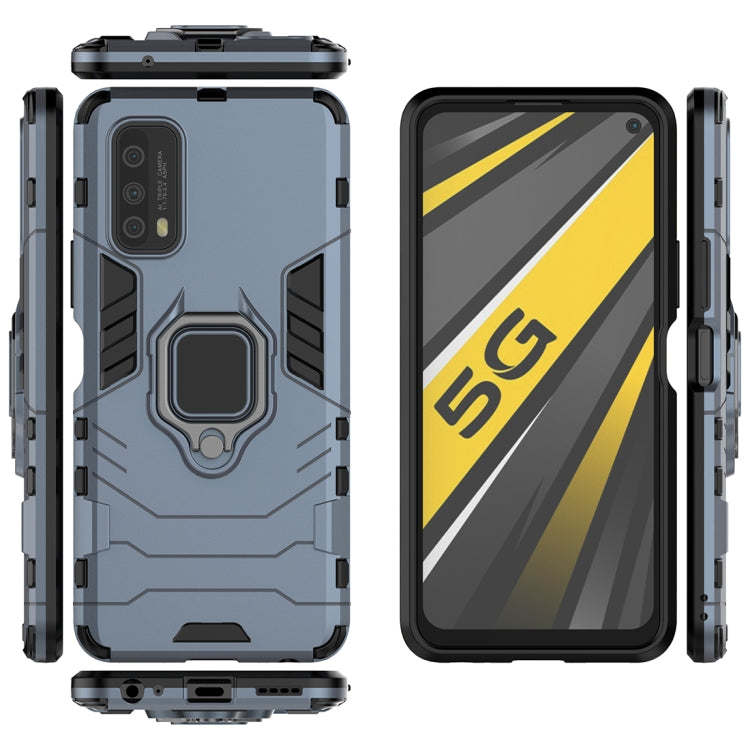 For Vivo iQOO Z1x Shockproof PC + TPU Protective Case with Magnetic Ring Holder