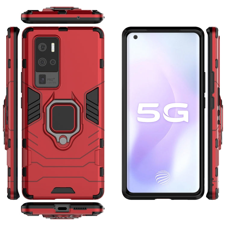 For Vivo X50 Pro+ Shockproof PC + TPU Protective Case with Magnetic Ring Holder